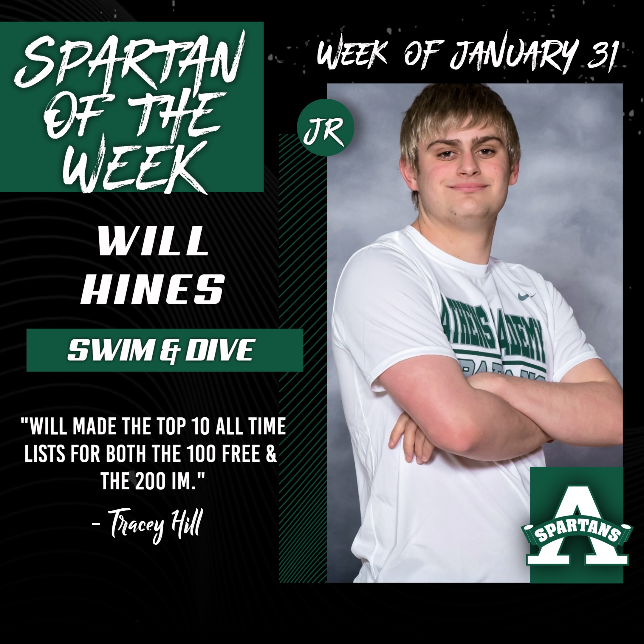 Spartan of the Week - Will Hines