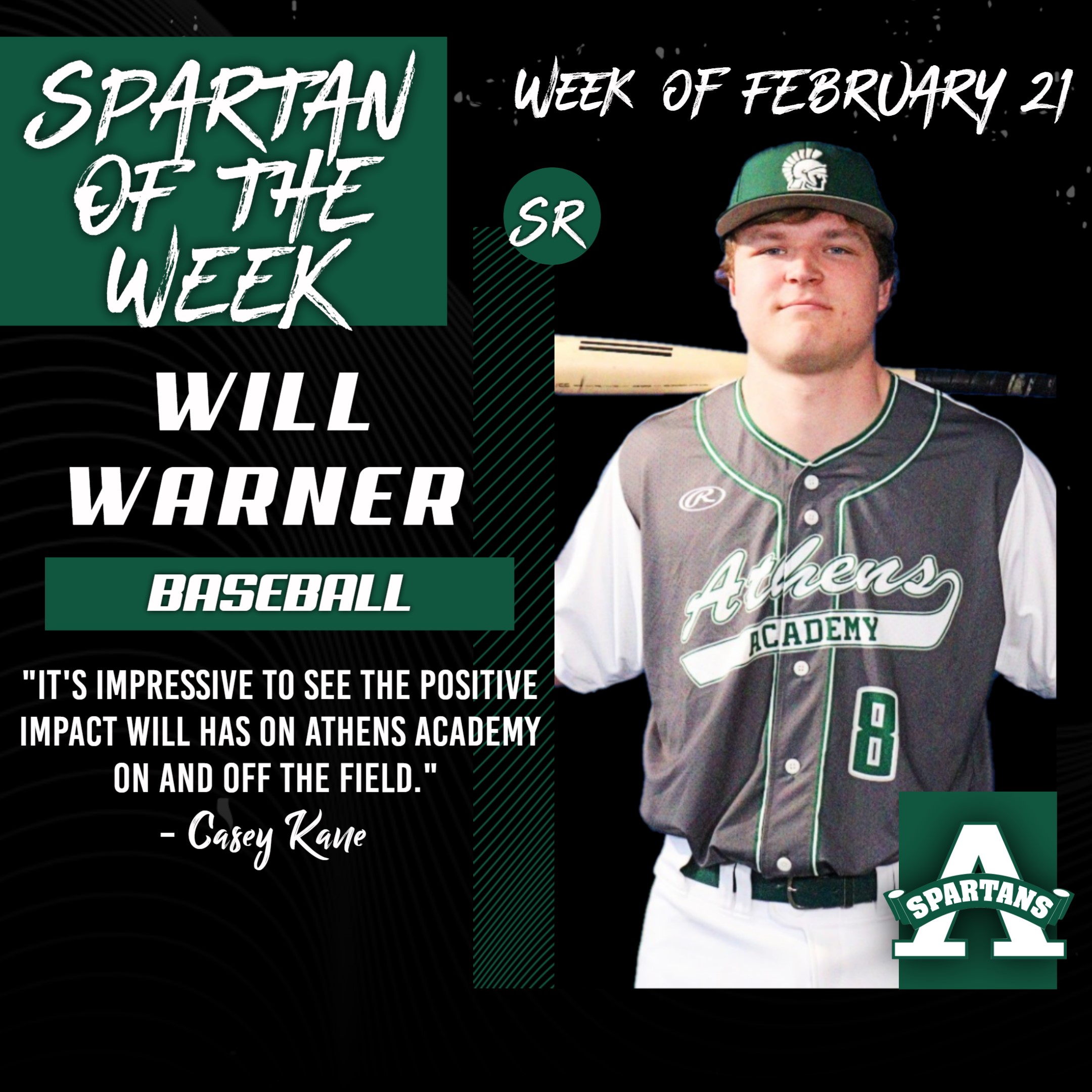 Will Warner SOTW